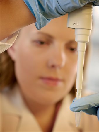 eye dropper and pipette woman - Portrait of Scientist Stock Photo - Premium Royalty-Free, Code: 600-01787494