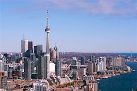 Overview of Downtown Toronto, Ontario, Canada Foto de stock - Sin royalties Premium, Código: 600-01787505