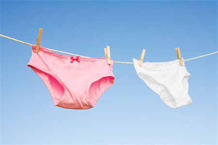 Underwear on Clothesline Stock Photo - Premium Royalty-Free, Code: 600-01787542