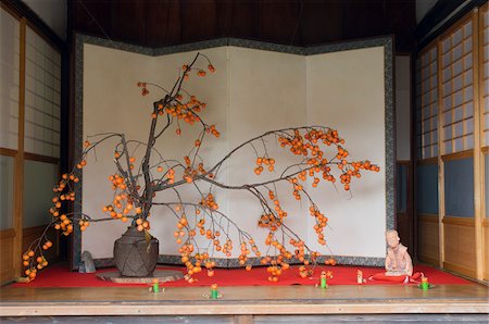 photos of buddha statues in japan - Tree in Temple, Adashino Nenbutsuji Temple, Kyoto, Kansai, Honshu, Japan Stock Photo - Premium Royalty-Free, Code: 600-01787866