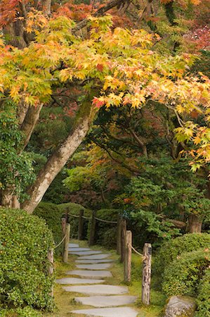 Zen Garden, Nikko, Honshu, Japan Stock Photo - Premium Royalty-Free, Code: 600-01787947