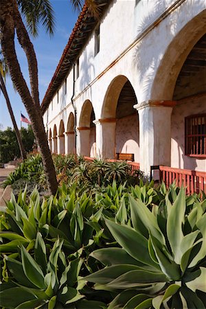 santa barbara - Santa Barbara Mission, Santa Barbara, California, USA Foto de stock - Sin royalties Premium, Código: 600-01788774