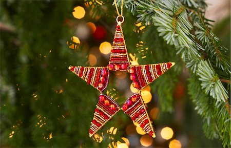 star ornament - Close-up of Christmas Ornament Stock Photo - Premium Royalty-Free, Code: 600-01838221