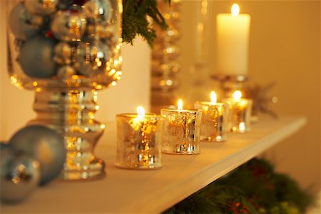 Still Life of Candles Foto de stock - Sin royalties Premium, Código: 600-01838236