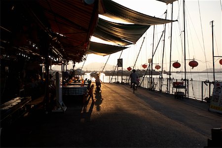simsearch:600-01879037,k - Front de mer au coucher du soleil, Cheung Chau, Hong Kong, Chine Photographie de stock - Premium Libres de Droits, Code: 600-01878993