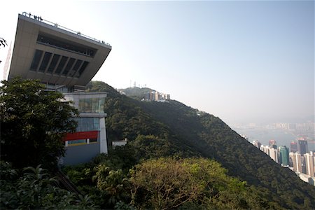 Victoria Peak, Kowloon, Hong Kong, China Foto de stock - Sin royalties Premium, Código: 600-01879046