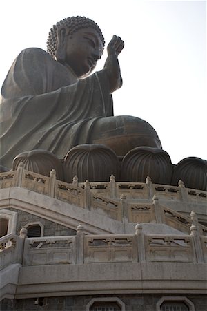 simsearch:841-06806726,k - Tian Tan Buddha, Po Lin monastère Ngong Ping, l'île de Lantau, Hong Kong, Chine Photographie de stock - Premium Libres de Droits, Code: 600-01879068