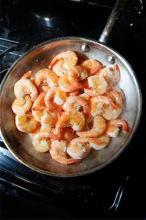 fried shrimp - Crevettes à la poêle Photographie de stock - Premium Libres de Droits, Code: 600-01879461