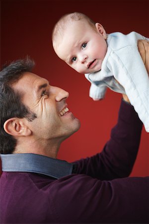 simsearch:600-01887373,k - Father with Baby Stock Photo - Premium Royalty-Free, Code: 600-01887362