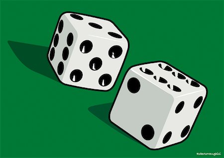 Illustration of Dice Stock Photo - Premium Royalty-Free, Code: 600-01954211