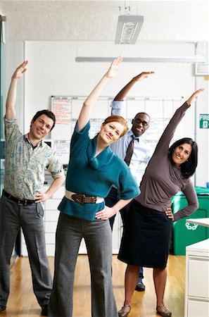 employee training - Businesspeople Exercising Stock Photo - Premium Royalty-Free, Code: 600-01956085