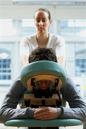 ponytail closeup back - Man Receiving Massage Stock Photo - Premium Royalty-Free, Code: 600-01956099