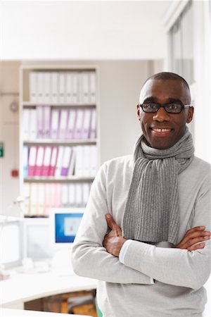 Portrait of Man in Office Stock Photo - Premium Royalty-Free, Code: 600-01956113