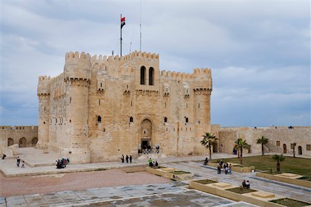 egyptian architecture - Fort of Qaitbay, Alexandria, Egypt Stock Photo - Premium Royalty-Free, Code: 600-02033806