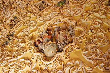 Ceiling of Church of San Francisco, Acatepec, Cholula, Mexico Stock Photo - Premium Royalty-Free, Code: 600-02045933