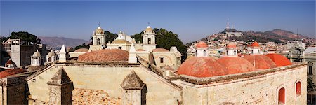 simsearch:600-02045968,k - Vue d'ensemble de la cathédrale, Oaxaca, Mexique Photographie de stock - Premium Libres de Droits, Code: 600-02045962