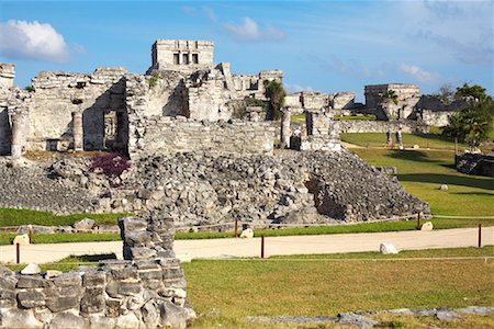 simsearch:600-02045968,k - Maya ruines, péninsule de Tulum, Yucatan, Quintana Roo, Mexique Photographie de stock - Premium Libres de Droits, Code: 600-02046011