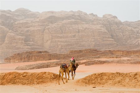 Bedouin on Camel, Wadi Rum, Jordan Stock Photo - Premium Royalty-Free, Code: 600-02046710