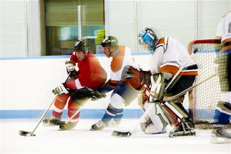 simsearch:600-02056085,k - Hockey Game Foto de stock - Sin royalties Premium, Código: 600-02056061