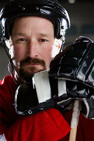 Portrait of Hockey Player Stock Photo - Premium Royalty-Free, Code: 600-02056103