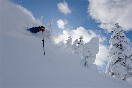 Telemark Skiing, Furano, Hokkaido, Japan Stock Photo - Premium Royalty-Free, Code: 600-02056285