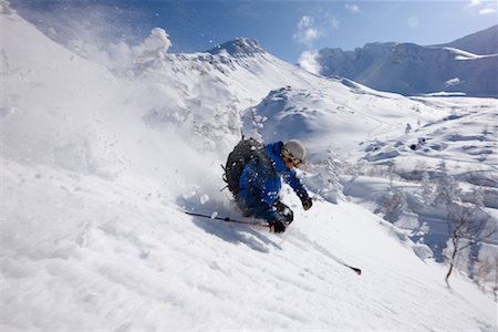 simsearch:640-01362181,k - Telemark Skiing, Furano, Hokkaido, Japan Foto de stock - Sin royalties Premium, Código: 600-02056280