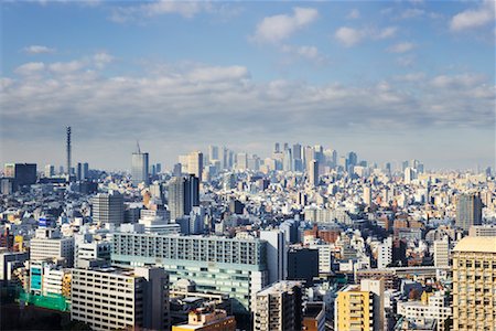 Shinjuku District Skyline, Tokyo, Japan Foto de stock - Sin royalties Premium, Código: 600-02056341