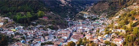 simsearch:600-02080168,k - Overview of City in Valley, Angangueo, Michoacan, Mexico Stock Photo - Premium Royalty-Free, Code: 600-02056435