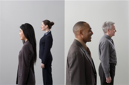 séparer - Portrait de groupe de gens d'affaires Photographie de stock - Premium Libres de Droits, Code: 600-02056576