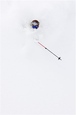 Telemark Skier, Furano, Hokkaido, Japan Fotografie stock - Premium Royalty-Free, Codice: 600-02056732