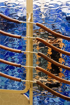 Glass Window and Railing, Casa Batllo, Barcelona, Catalunya, Spain Stock Photo - Premium Royalty-Free, Code: 600-02056763