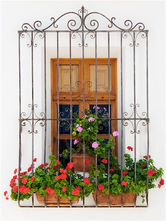 simsearch:600-02834043,k - En pot de plantes à fenêtre, Altea, Valencia, Espagne Photographie de stock - Premium Libres de Droits, Code: 600-02056776