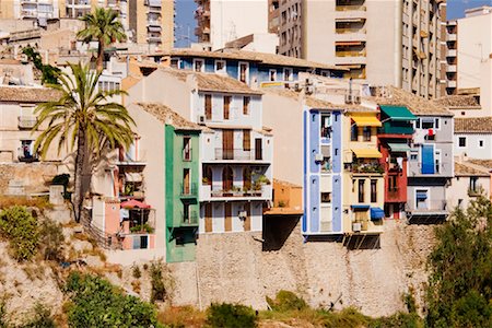 Houses and Apartments, La Vila Joiosa, Benidorm, Alicante, Spain Stock Photo - Premium Royalty-Free, Code: 600-02056787