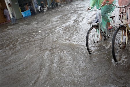 rainy season - Danang, Flood, Vietnam Stock Photo - Premium Royalty-Free, Code: 600-02063427