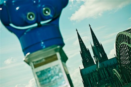 Gros plan du viseur, la cathédrale de Cologne, Cologne, Rhénanie du Nord-Westphalie, Allemagne Photographie de stock - Premium Libres de Droits, Code: 600-02080769