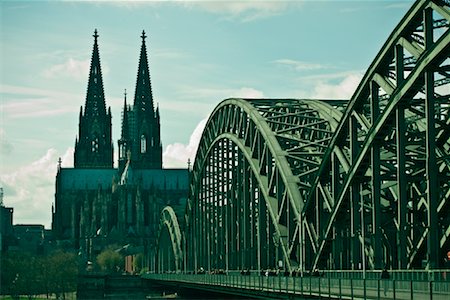 Nord de la cathédrale de Cologne, Cologne, Nord-Rhénanie-Westphalie, Allemagne Photographie de stock - Premium Libres de Droits, Code: 600-02080770