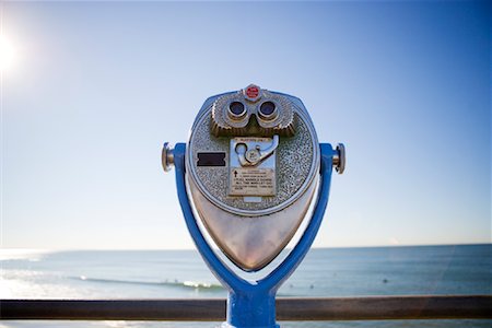 Coin-Operated Binoculars on Pier, Oceanside, California, USA Foto de stock - Sin royalties Premium, Código: 600-02081928
