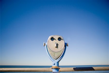 Coin-Operated Binoculars on Pier, Oceanside, California, USA Foto de stock - Sin royalties Premium, Código: 600-02081929