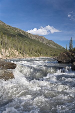 Rapids, Bonnet Plume River, Yukon, Canada Foto de stock - Sin royalties Premium, Código: 600-02125390