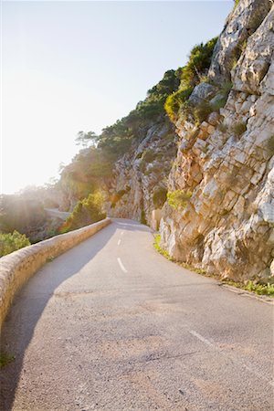 rocky mountains sun - Road, Mallorca, Spain Stock Photo - Premium Royalty-Free, Code: 600-02130735