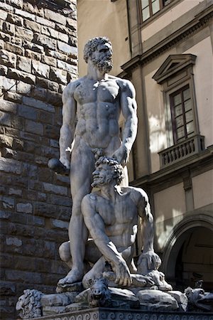 Hercules and Cacus, Piazza della Signoria, Florence, Tuscany, Italy Foto de stock - Sin royalties Premium, Código: 600-02176036