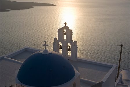 santorini sunset pictures - Church, Thira, Santorini, Greece Stock Photo - Premium Royalty-Free, Code: 600-02176080