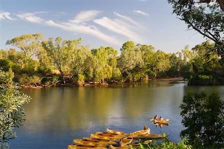 Boats on the Katherine River, Nitmiluk National Park, Northern Territory, Australia Foto de stock - Sin royalties Premium, Código: 600-02176570