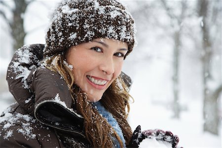 schneien - Portrait Frau Stockbilder - Premium RF Lizenzfrei, Bildnummer: 600-02200107