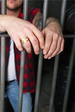 Man in Prison Stock Photo - Premium Royalty-Free, Code: 600-02201383