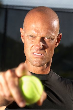 Tennis Player Pointing Stock Photo - Premium Royalty-Free, Code: 600-02222990