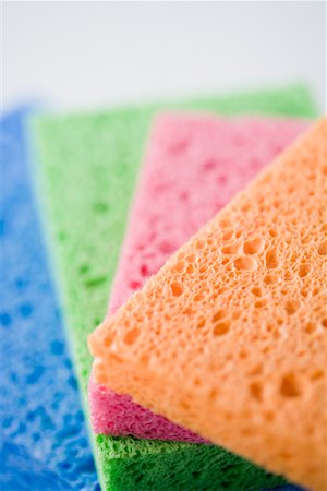 sponge not person - Close-up of Colourful Sponges Foto de stock - Sin royalties Premium, Código: 600-02231868