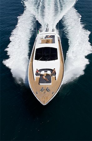 proa - Luxury Yacht at Sea Foto de stock - Sin royalties Premium, Código: 600-02244966