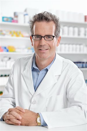 Portrait de pharmacien Photographie de stock - Premium Libres de Droits, Code: 600-02245632