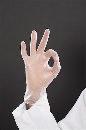 Doctor Giving OK Hand Gesture Stock Photo - Premium Royalty-Free, Code: 600-02245654